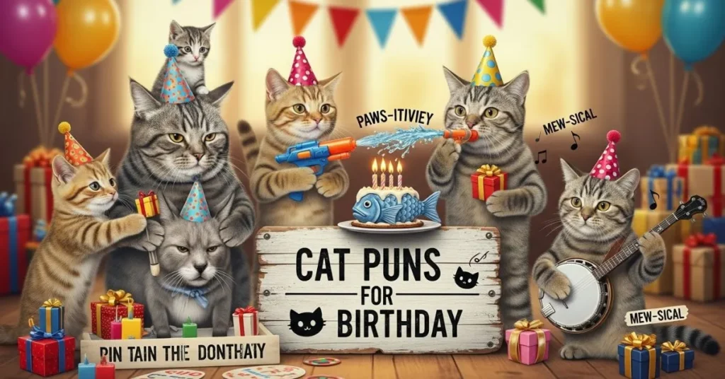 Cat Puns For Birthday