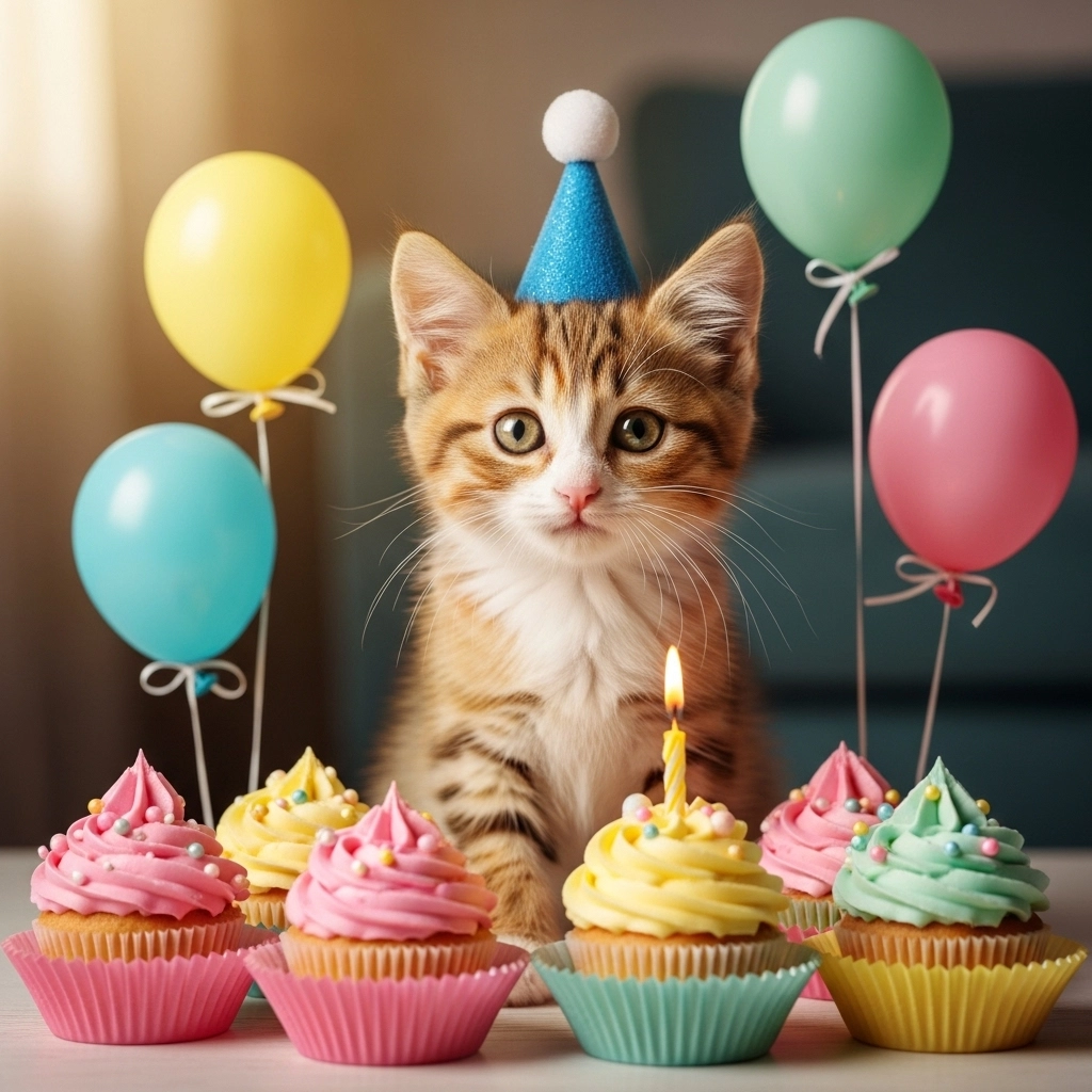 Cute Birthday Cat Puns