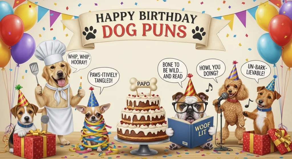 Happy Birthday Dog Puns