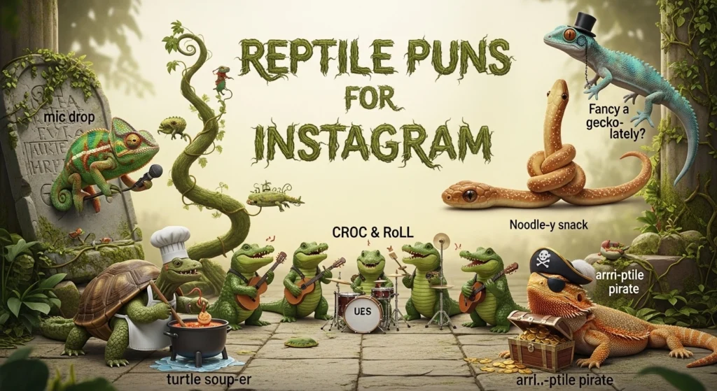 Reptile Puns for Instagram