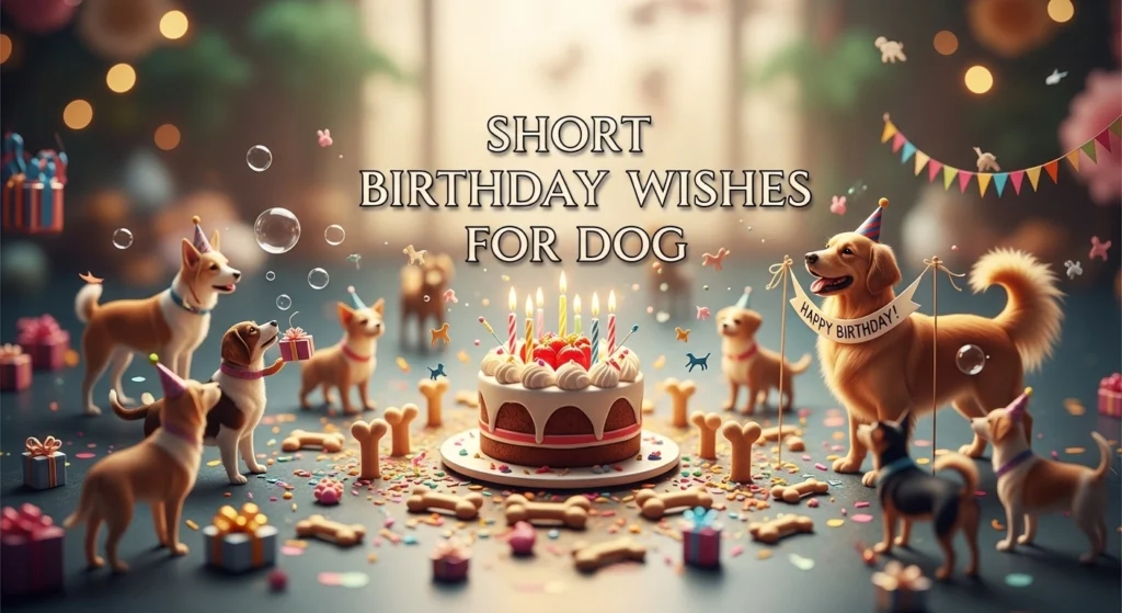 Short Birthday Wishes for Dog 