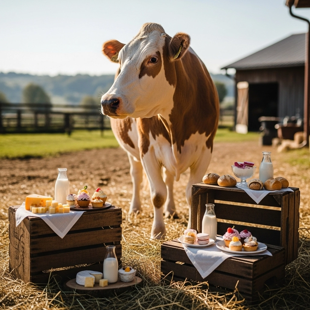 Food-Themed Cow Name Puns