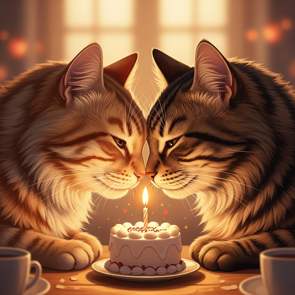 Romantic Cat Puns for Birthday
