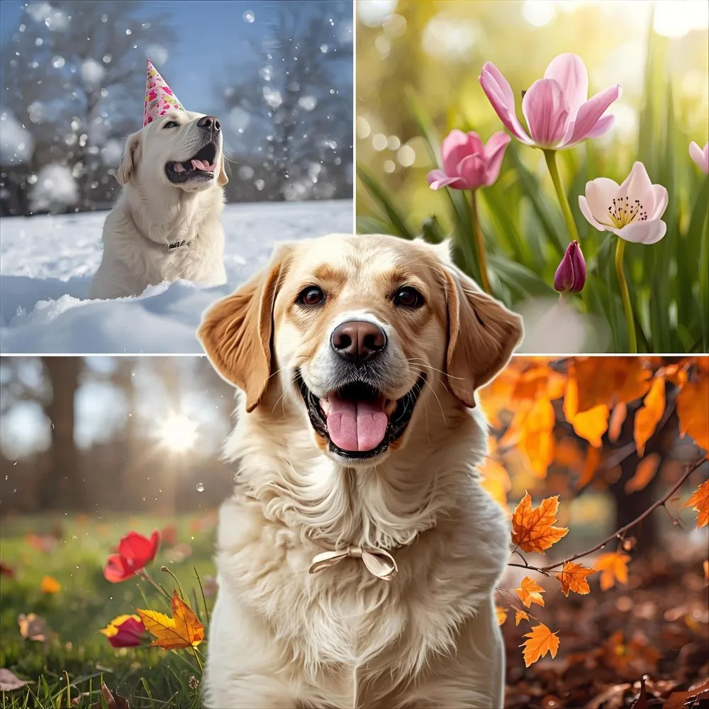 Seasonal Birthday Dog Puns