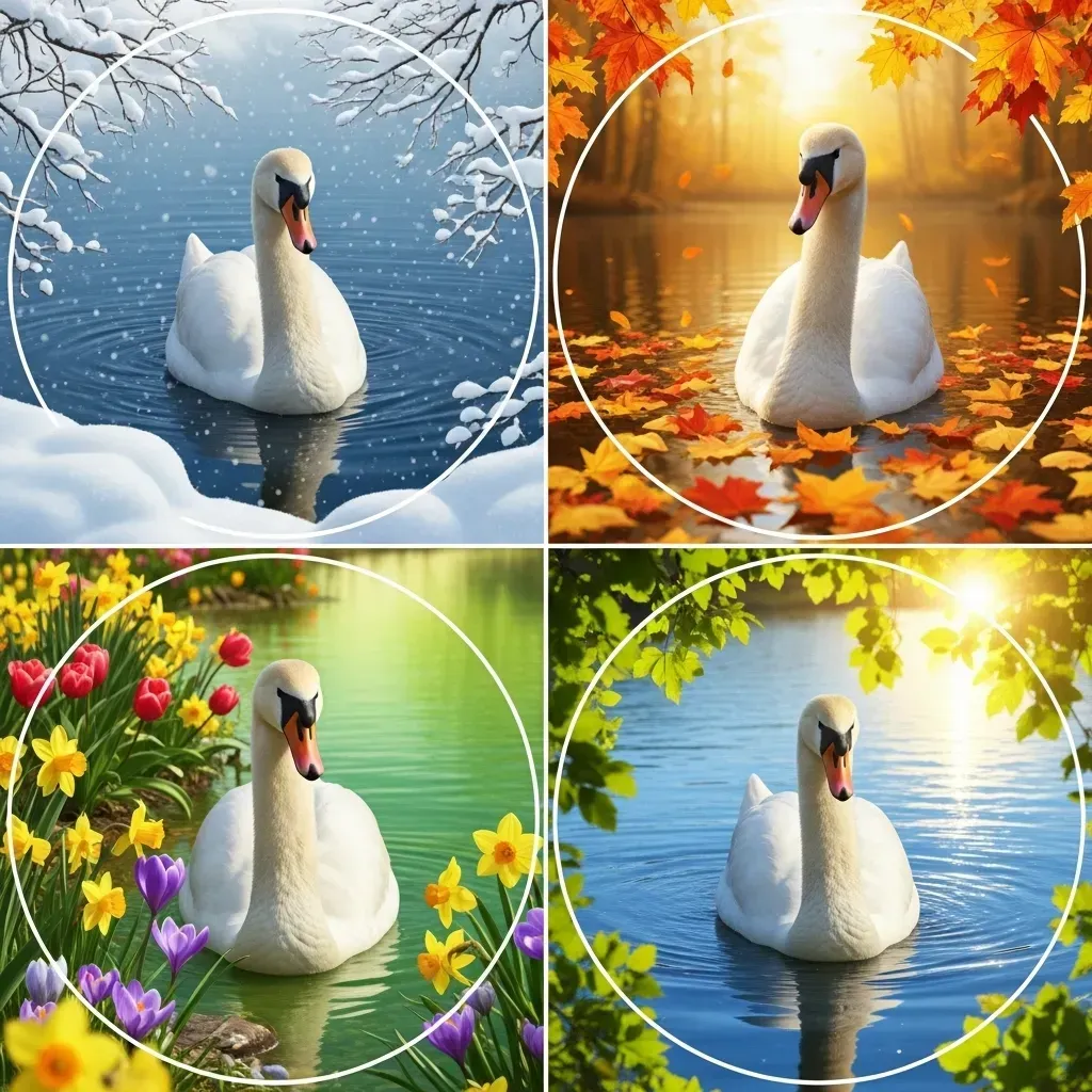 Seasonal Swan Puns