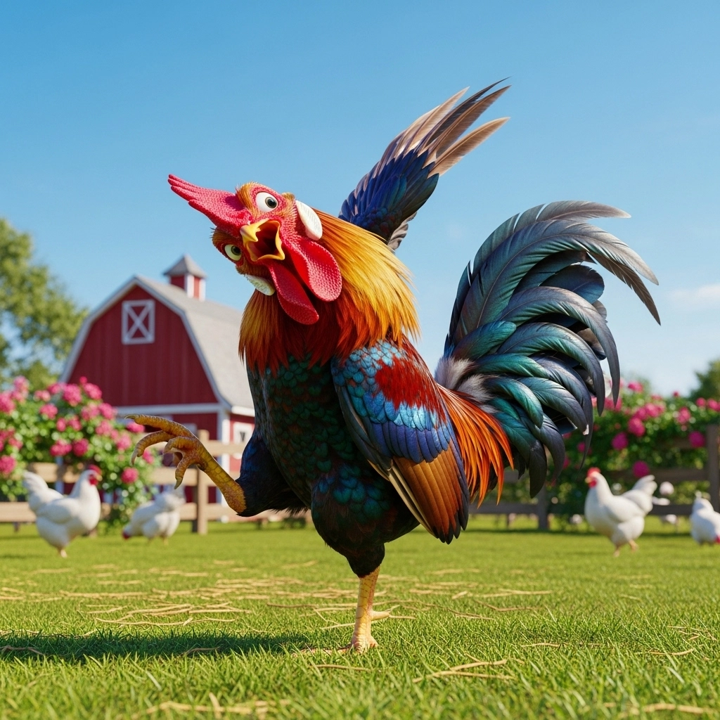 Wild & Silly Rooster Puns