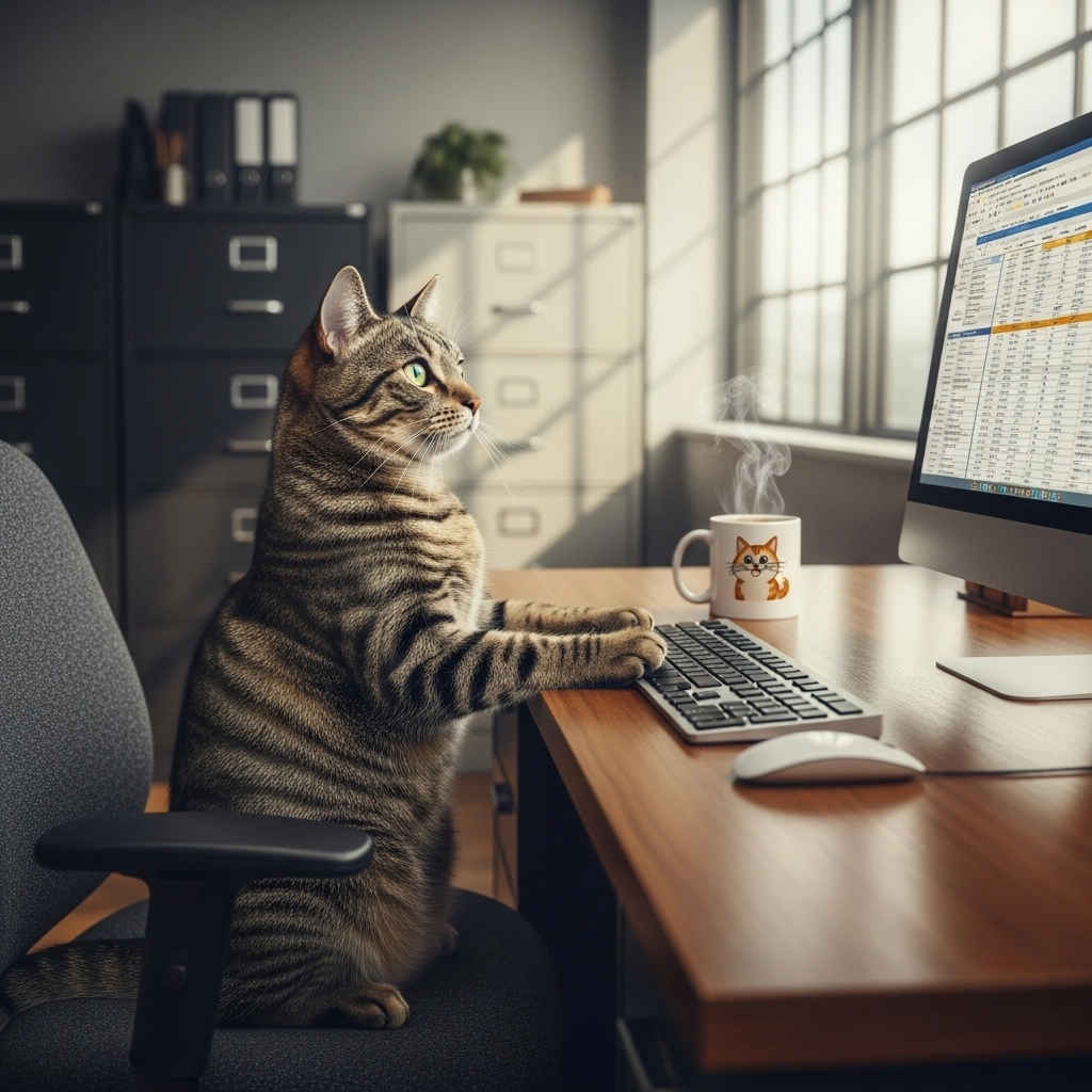 Work & Office Cat Puns Jokes