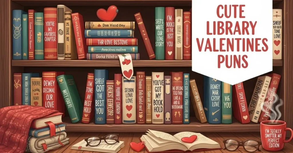 Cute Library Valentines Puns