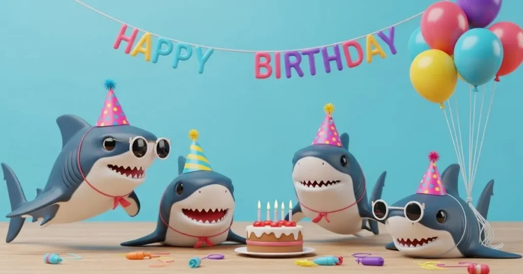 Cute Shark Birthday Puns