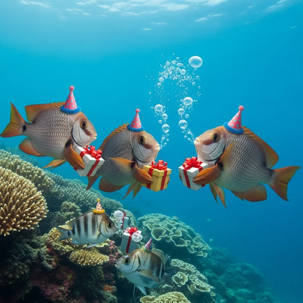 Gift & Celebration Fish Birthday Puns
