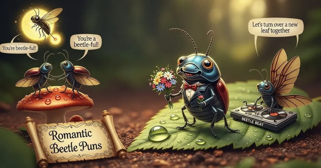 Romantic Beetle Puns