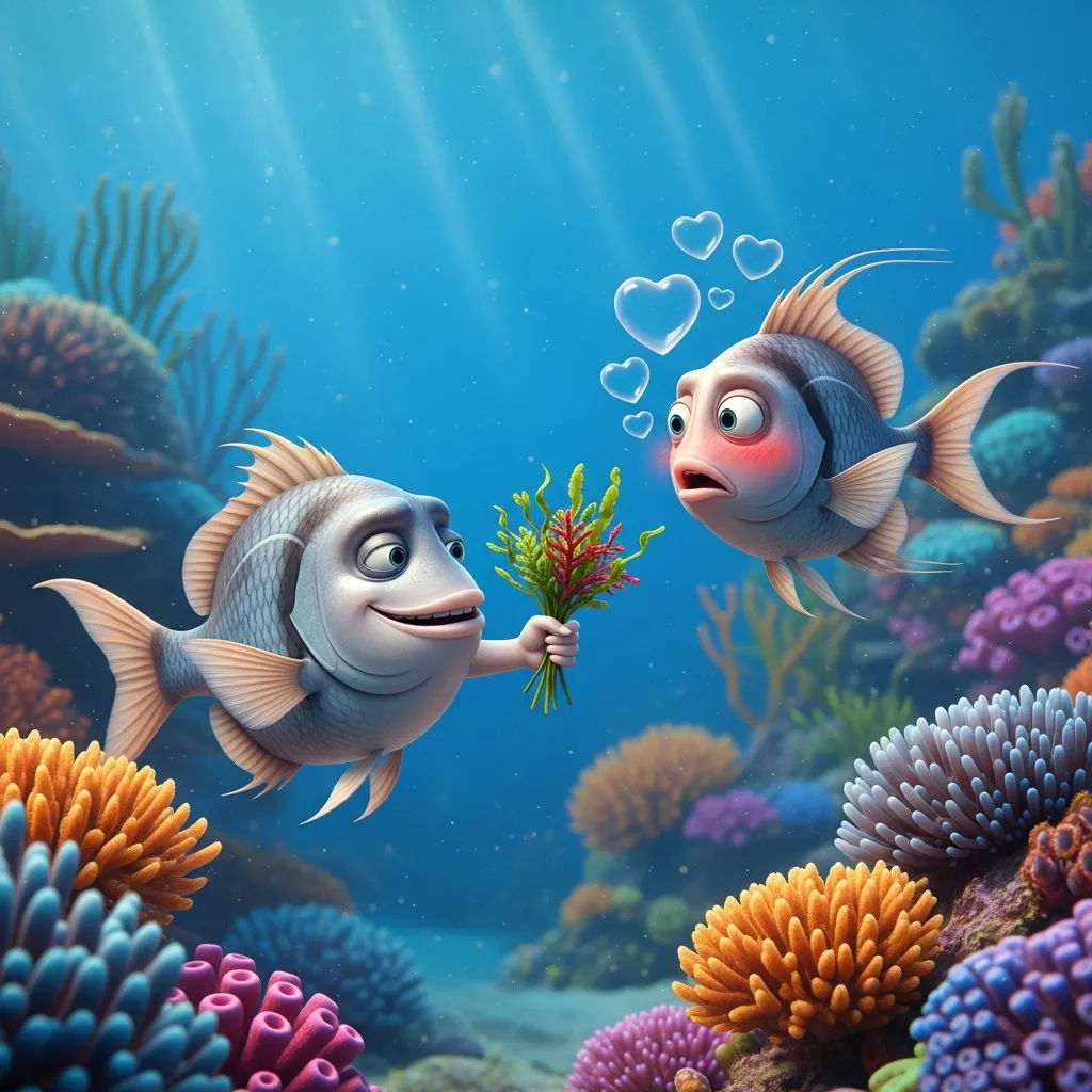 Romantic Fish Birthday Puns