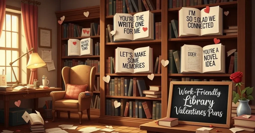 Work-Friendly Library Valentines Puns 