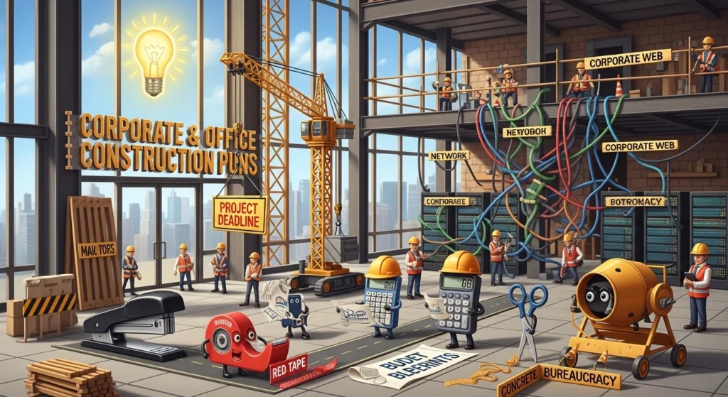 Corporate & Office Construction Puns