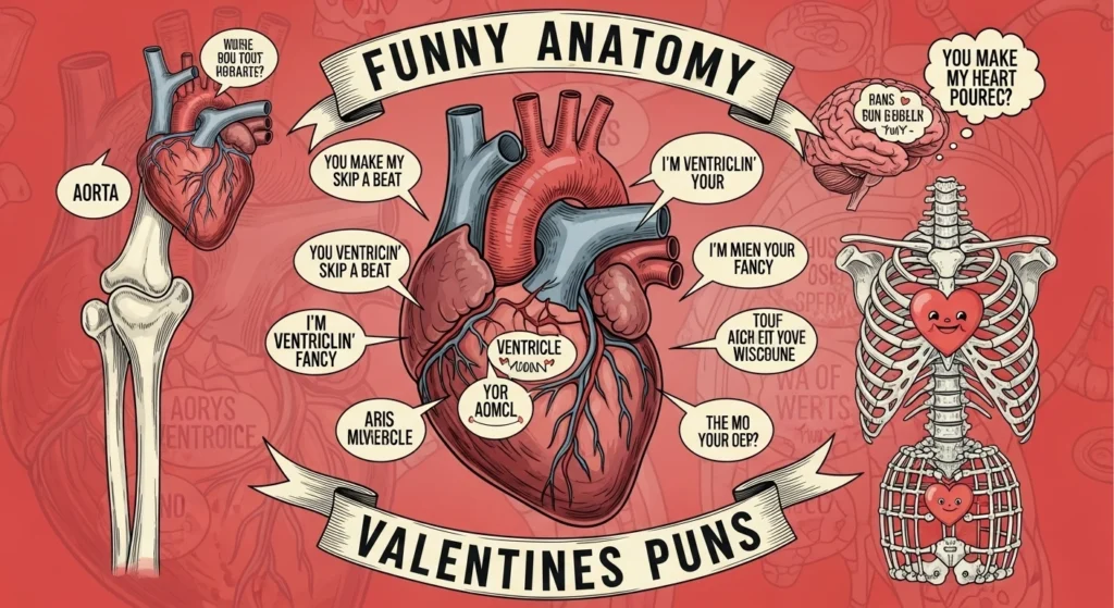  Funny Anatomy Valentines Puns