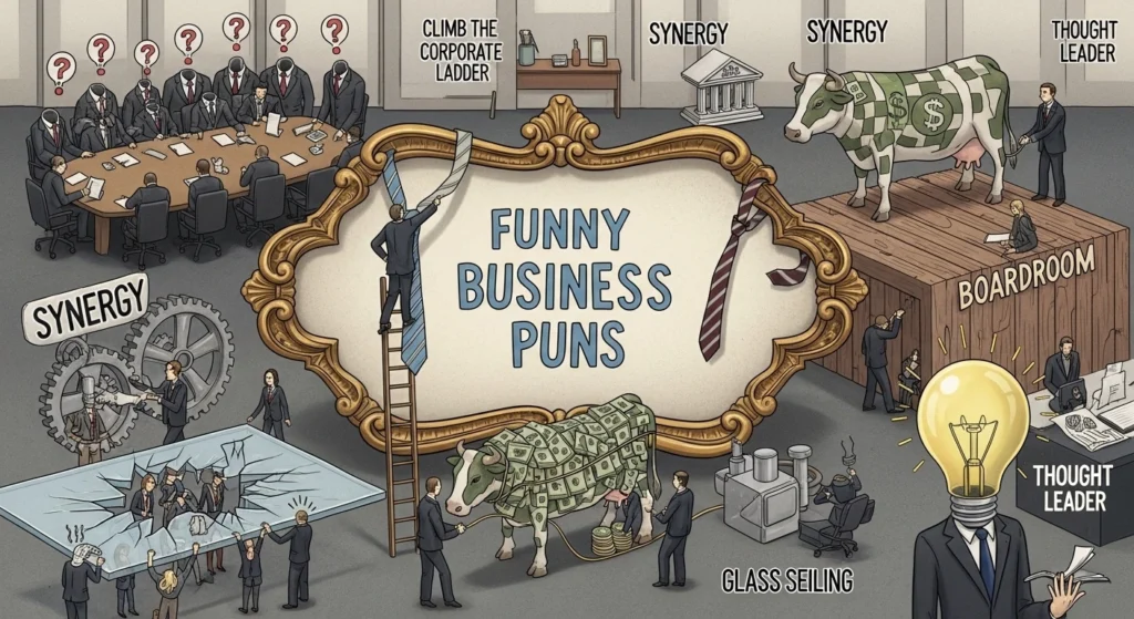 Funny Business Puns