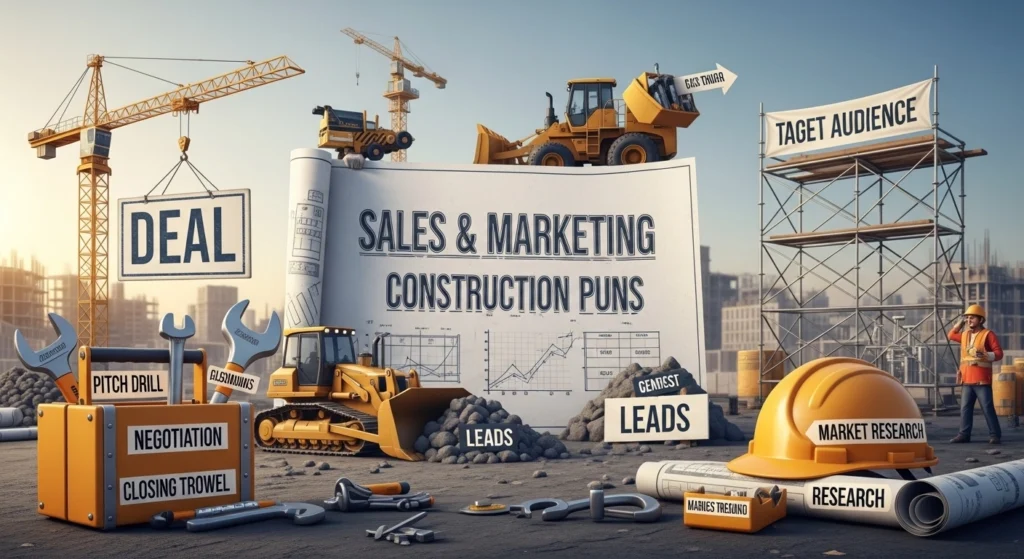  Sales & Marketing Construction Puns