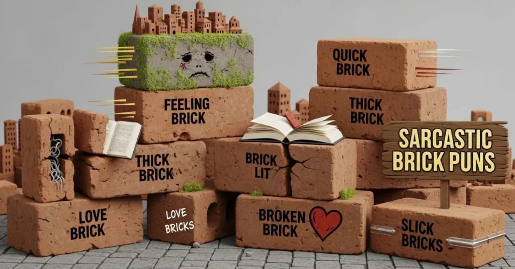 Sarcastic Brick Puns