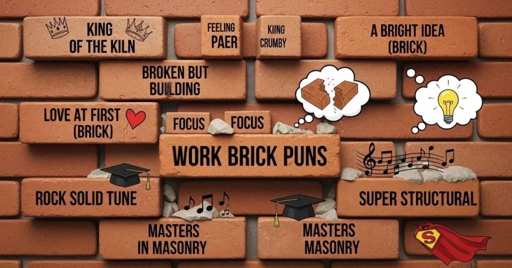  Work Brick Puns