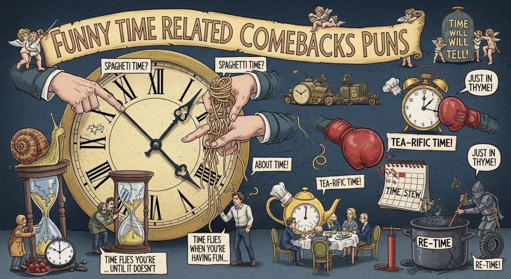 Funny Time Related Comebacks Puns