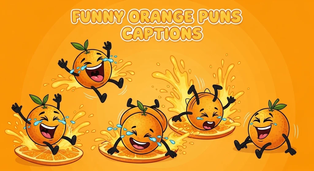 Funny Orange Puns Captions