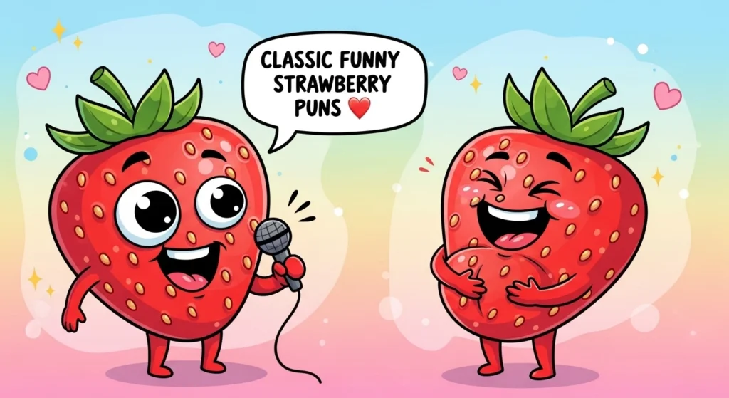 Classic Funny Strawberry Puns