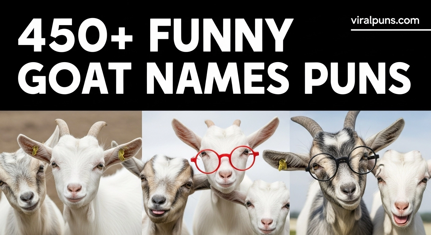 Funny Goat Names Puns