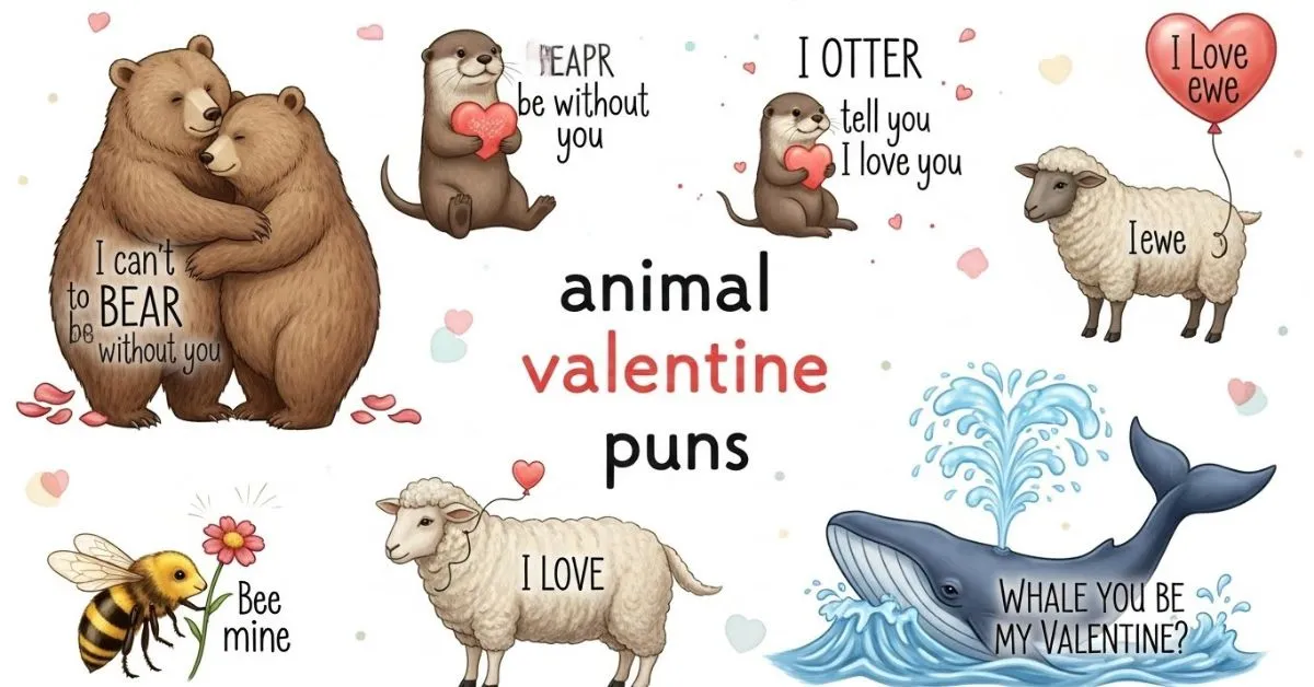 Animal valentine puns