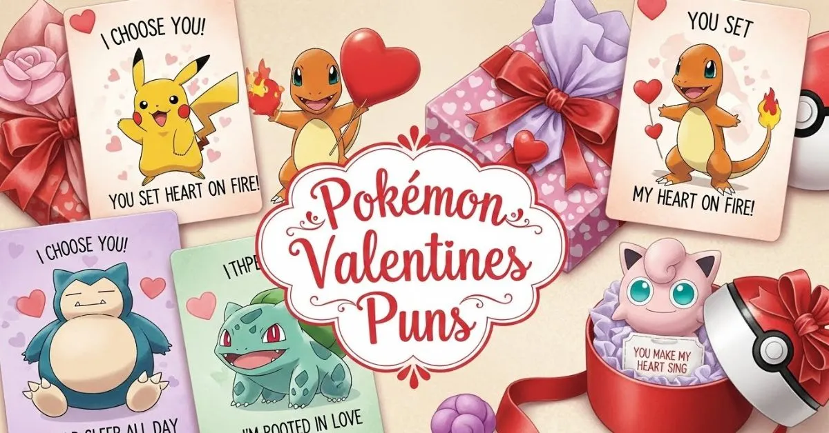 Pokemon valentines puns