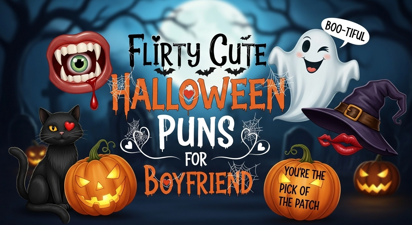 Flirty Cute Halloween Puns for Boyfriend