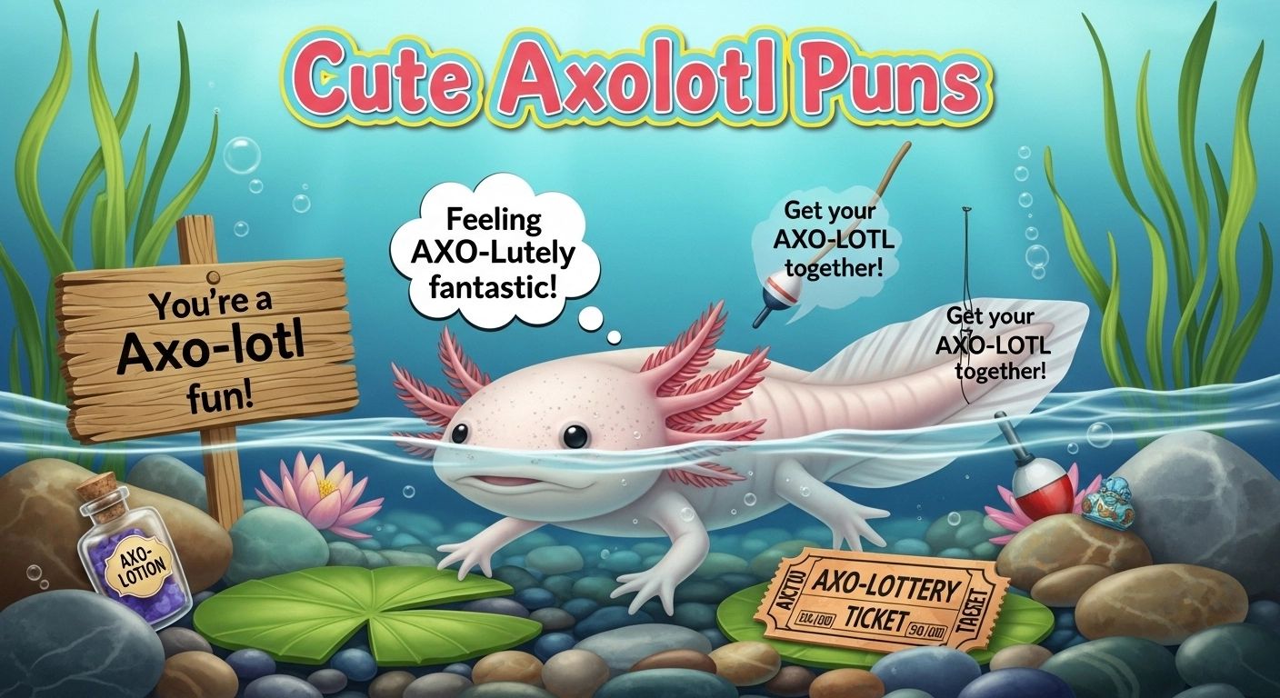 Cute Axolotl Puns
