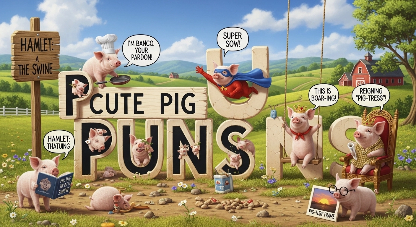 Cute Pig Puns