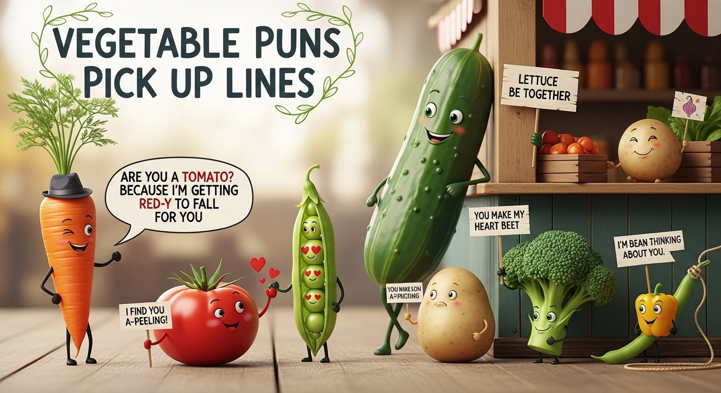 Vegetable Puns Pick Up Lines